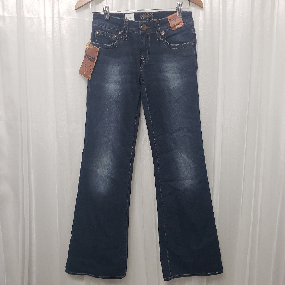 Mavi Jeans NWT Sz 27 Kay Flare Dark Wash - Picture 4 of 16